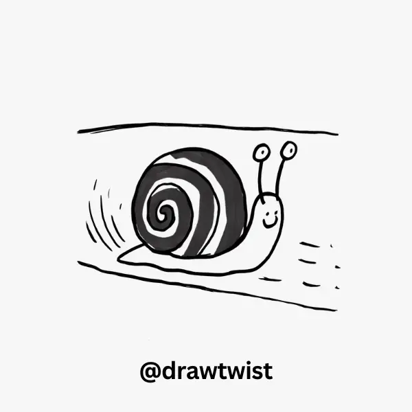 Racing Stripes Snail
