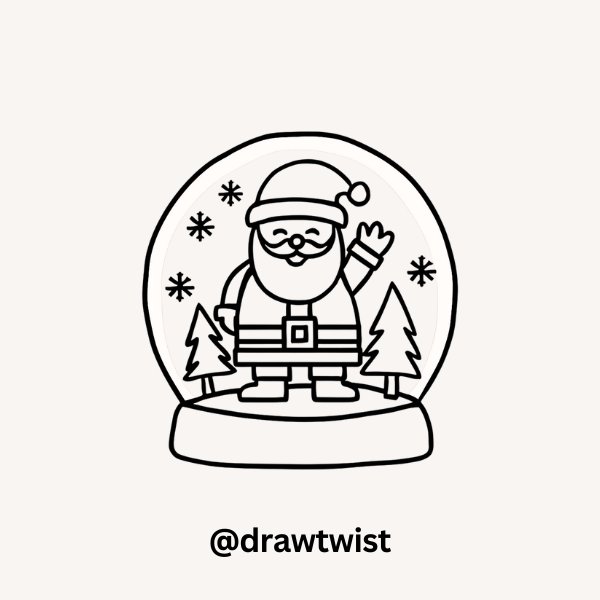 Santa in a Snow Globe