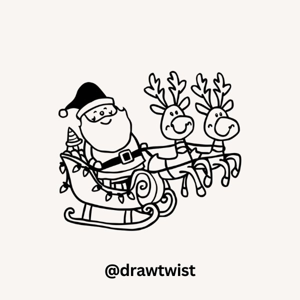 Santa on a Sleigh