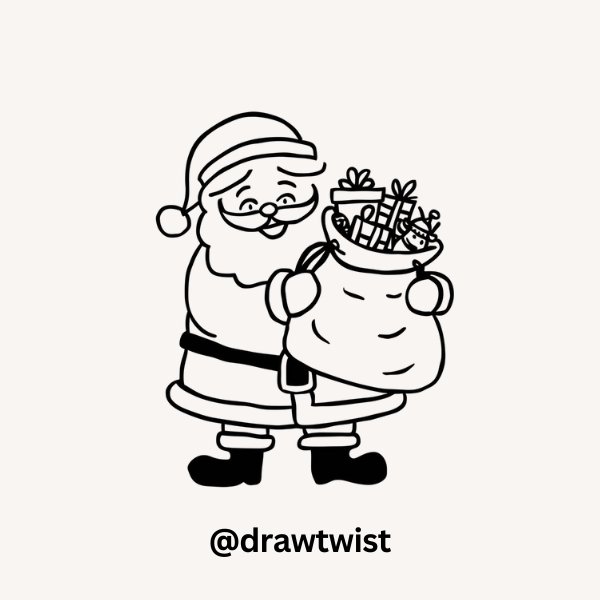 Santa with His Gift Sack