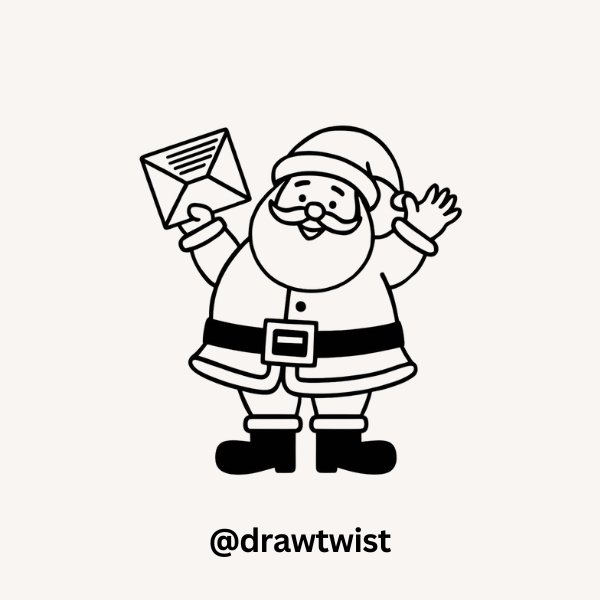 Santa with a Christmas Letter