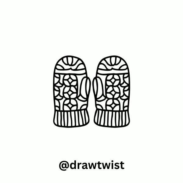 Scandinavian Pattern Mittens