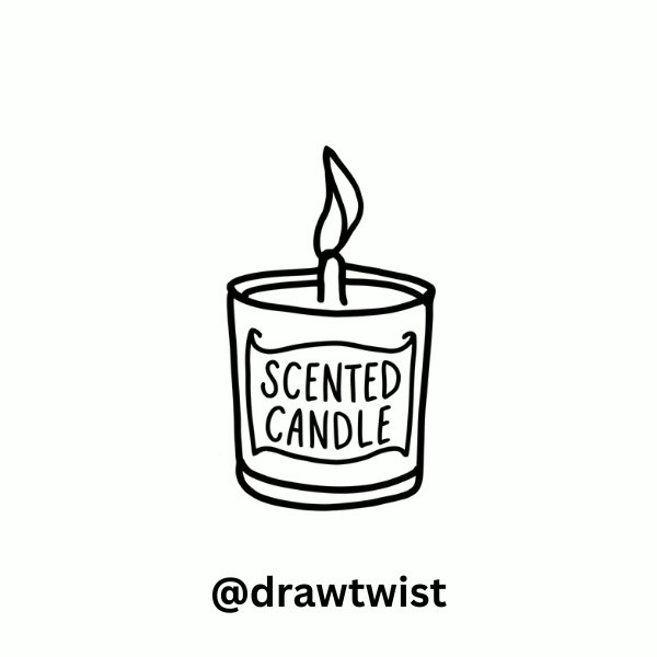 Scented Candle with Label