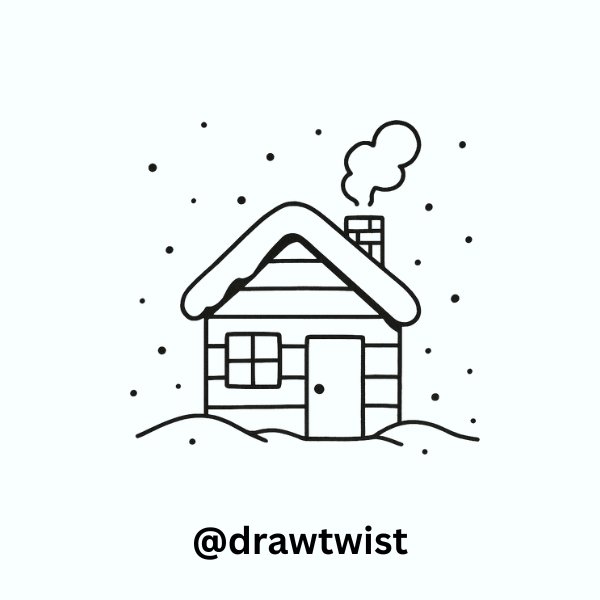 Simple One-Room Winter Cabin