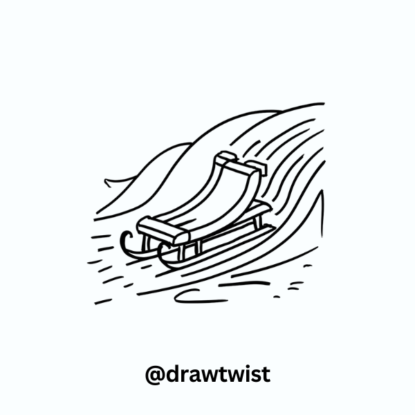 Sled Sliding Down a Hill