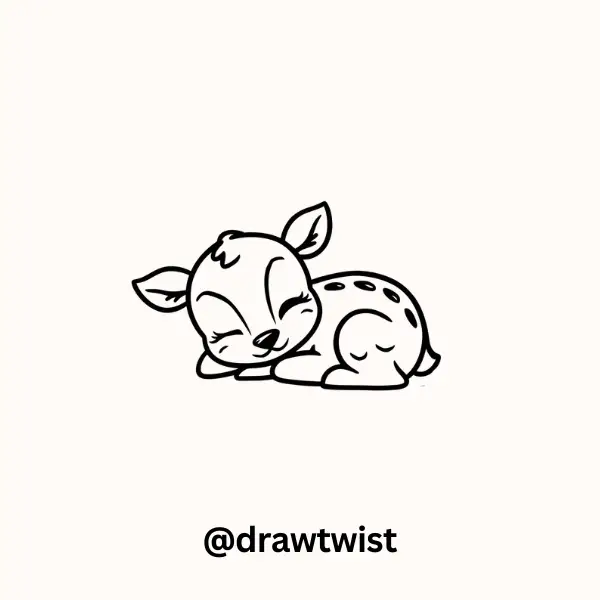 Sleepy Baby Deer
