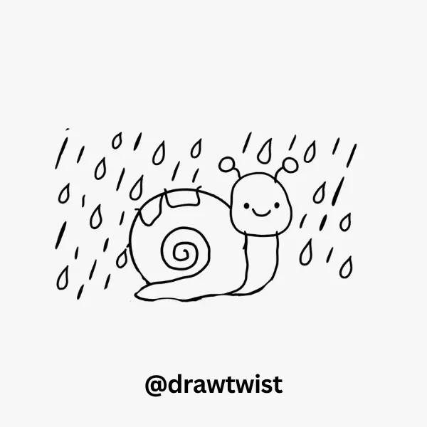 Snail in the Rain