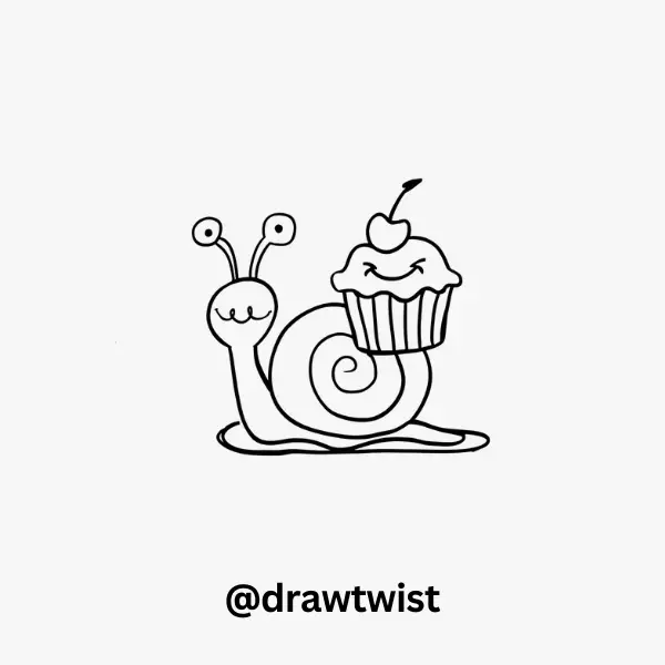 Snail with a Cupcake