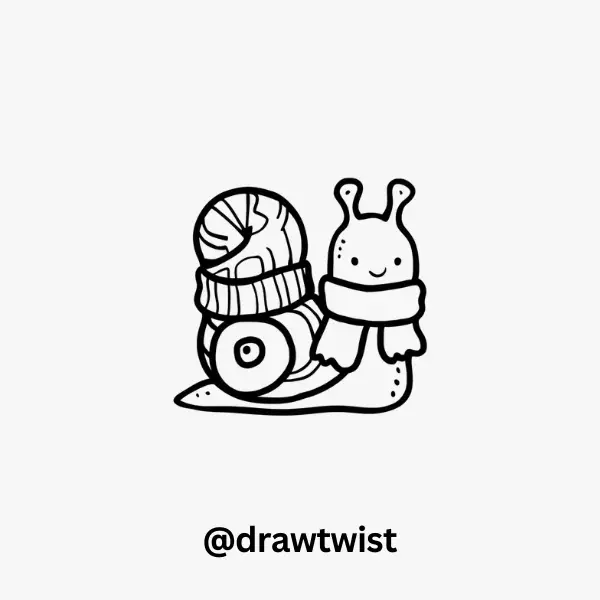 Snail with a Scarf