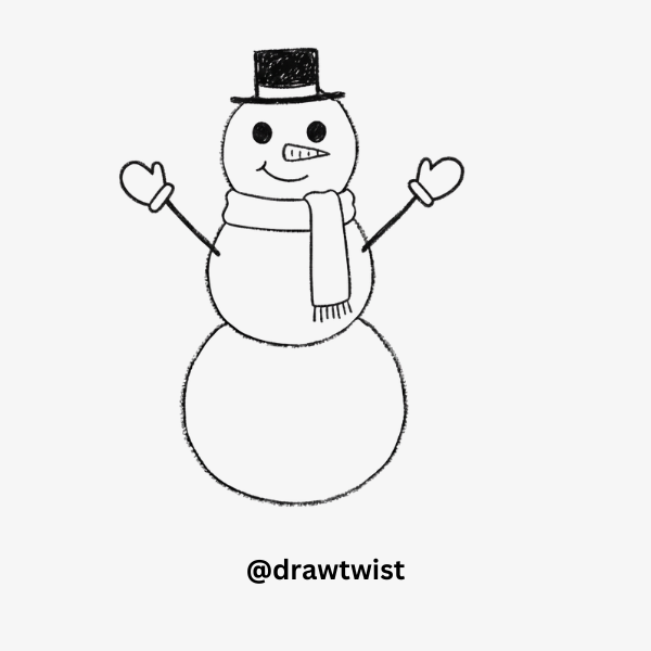 snowman doodles