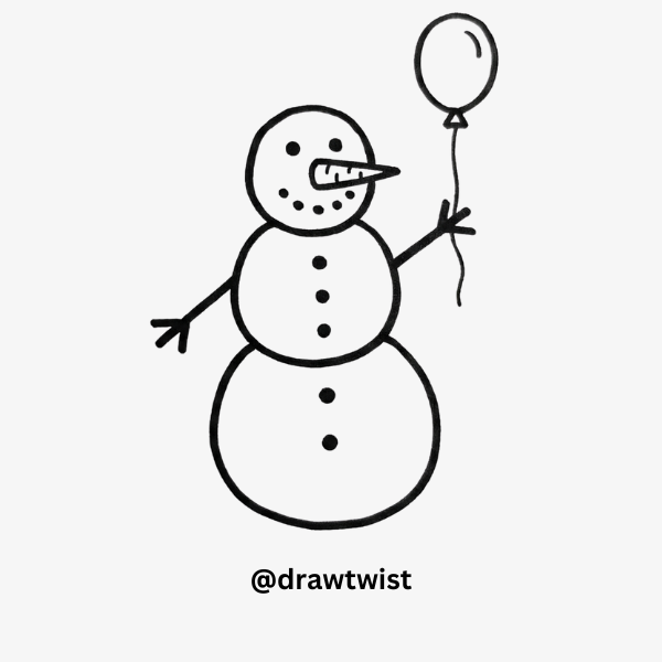 snowman doodles