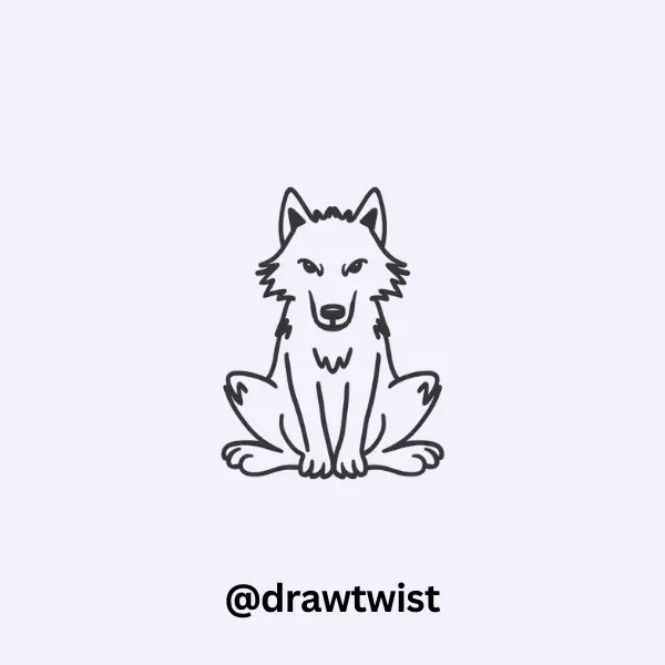 Stubborn Wolf Sit