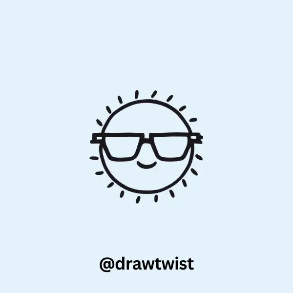 Sun with Sunglasses