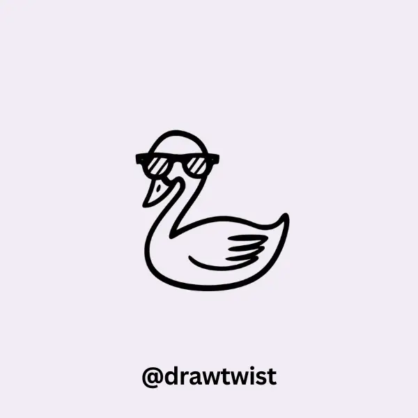 Swan Wearing Sunglasses