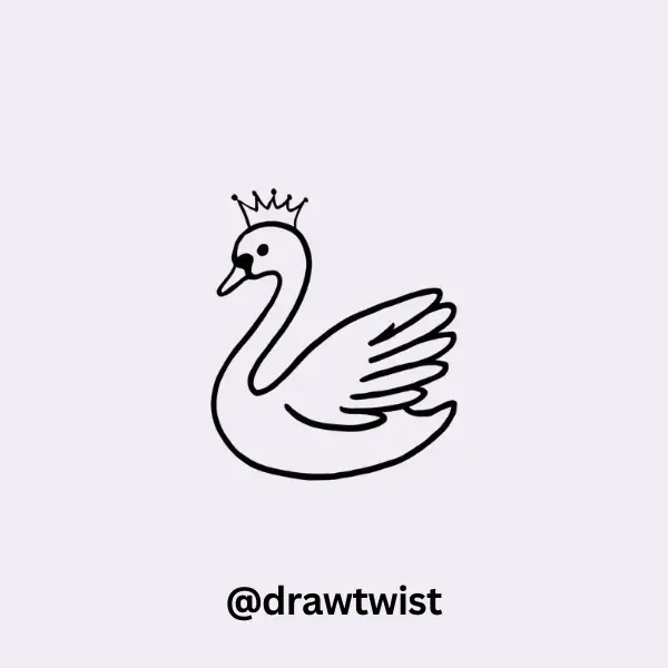 Swan with a Crown