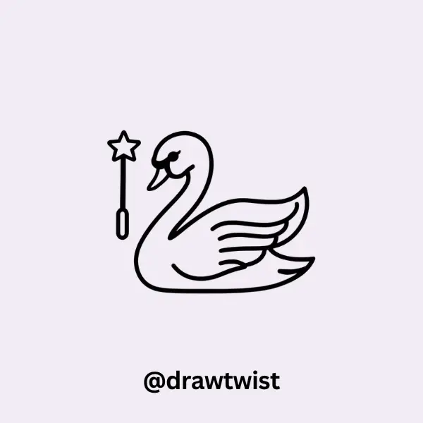 Swan with a Magic Wand