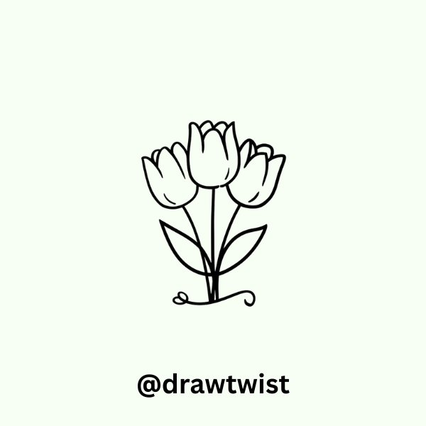 Tulips Standing Together