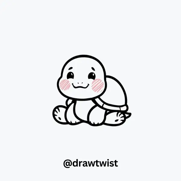 Turtle with Blushing Cheeks