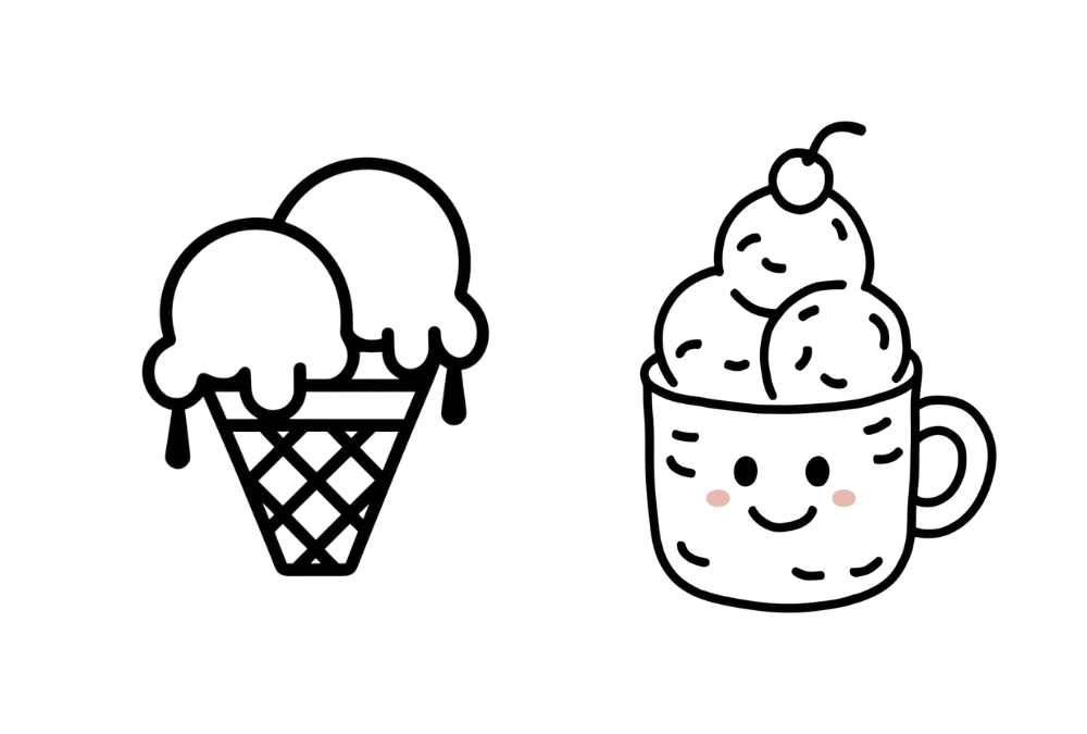 30 Ice Cream Doodle Ideas for Fun and Easy Drawing