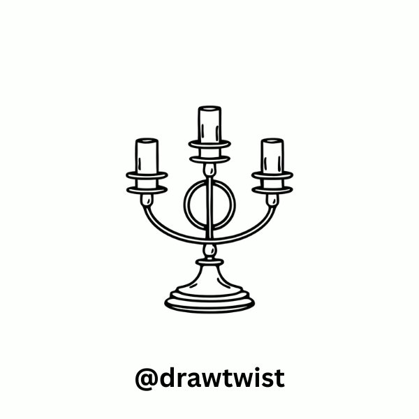 Vintage Brass Candle Holder