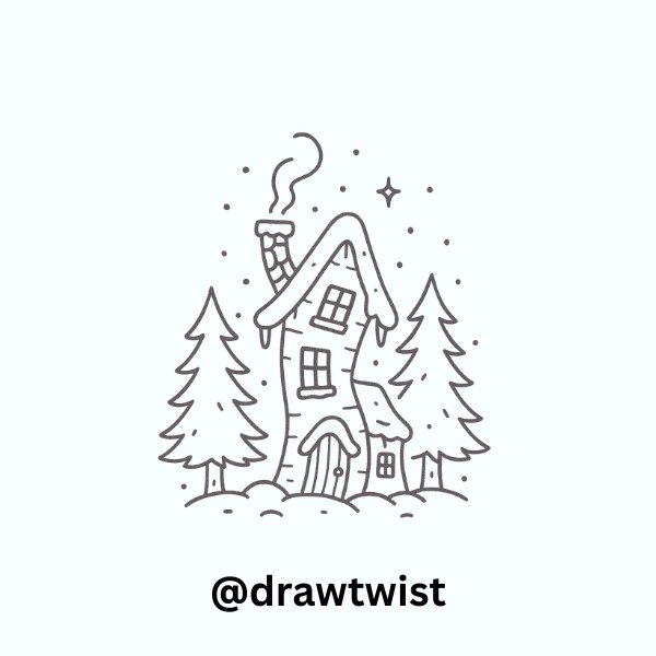 Whimsical Crooked Winter House