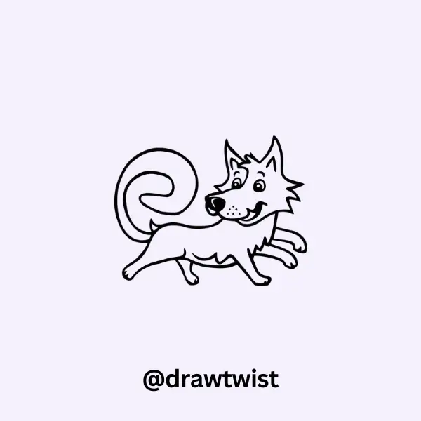 Wolf Chasing Its Tail