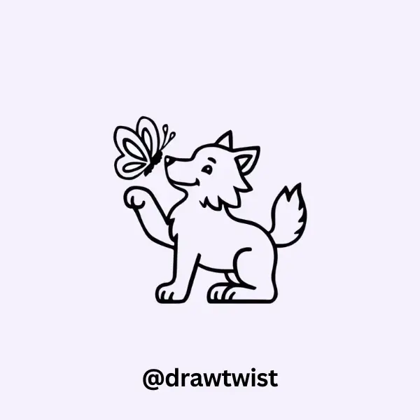 Wolf and a Butterfly