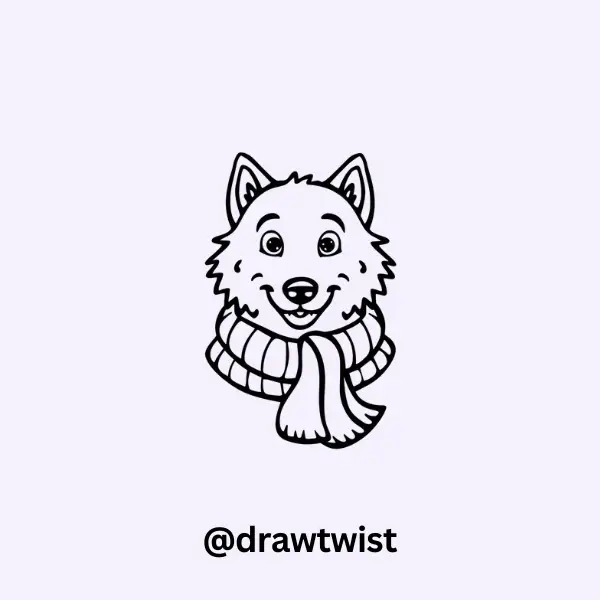 Wolf in a Scarf