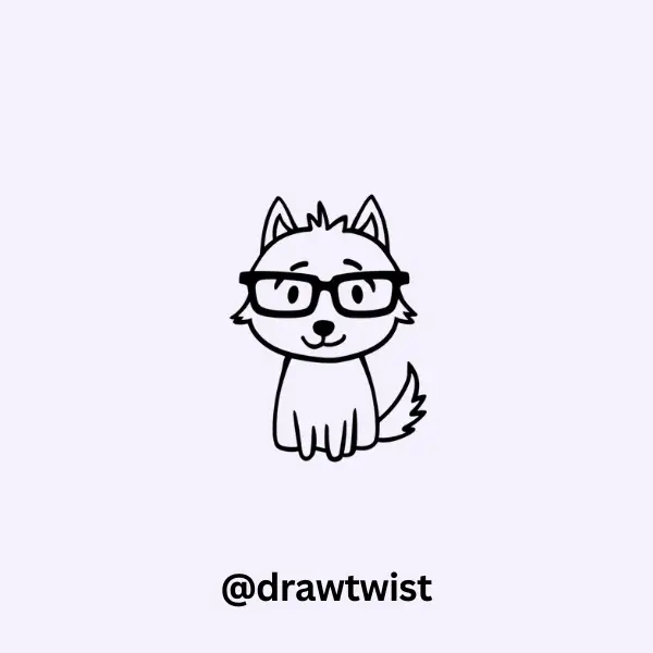 Wolf with Glasses