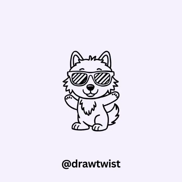 Wolf with Sunglasses