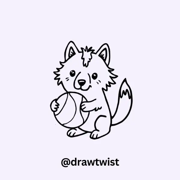 Wolf with a Ball