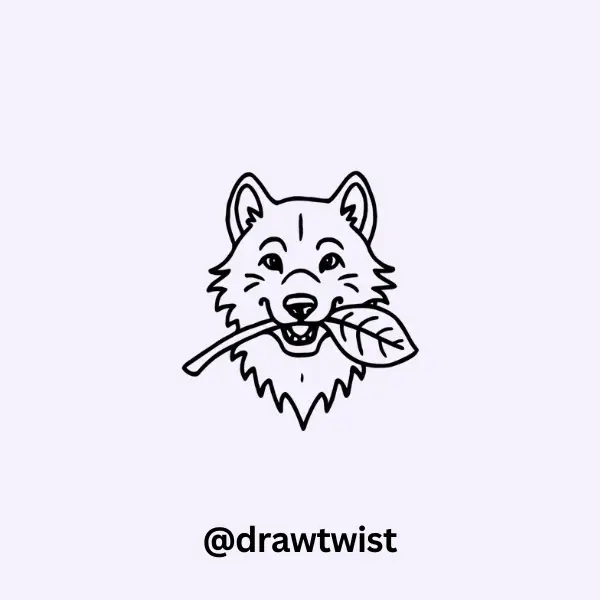 Wolf with a Leaf