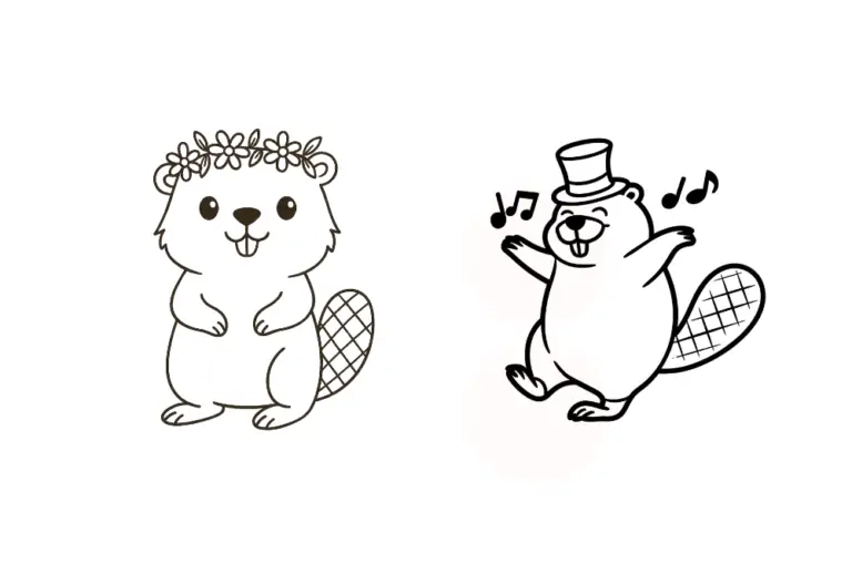 35 Adorable Beaver Doodles Easy to Draw