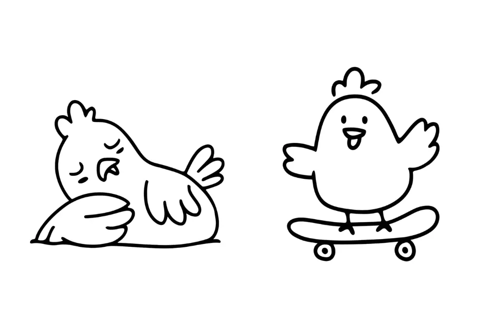 37 Simple Chicken Doodle Ideas to Draw