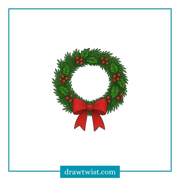 Classic Evergreen Christmas Wreath 