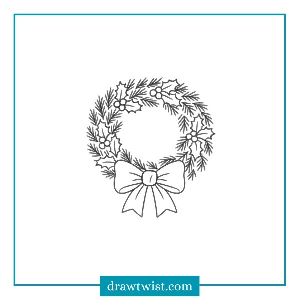 Classic Evergreen Christmas Wreath 