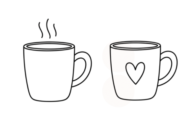 27 Easy Coffee Mug Drawing Ideas Anyone Can Try