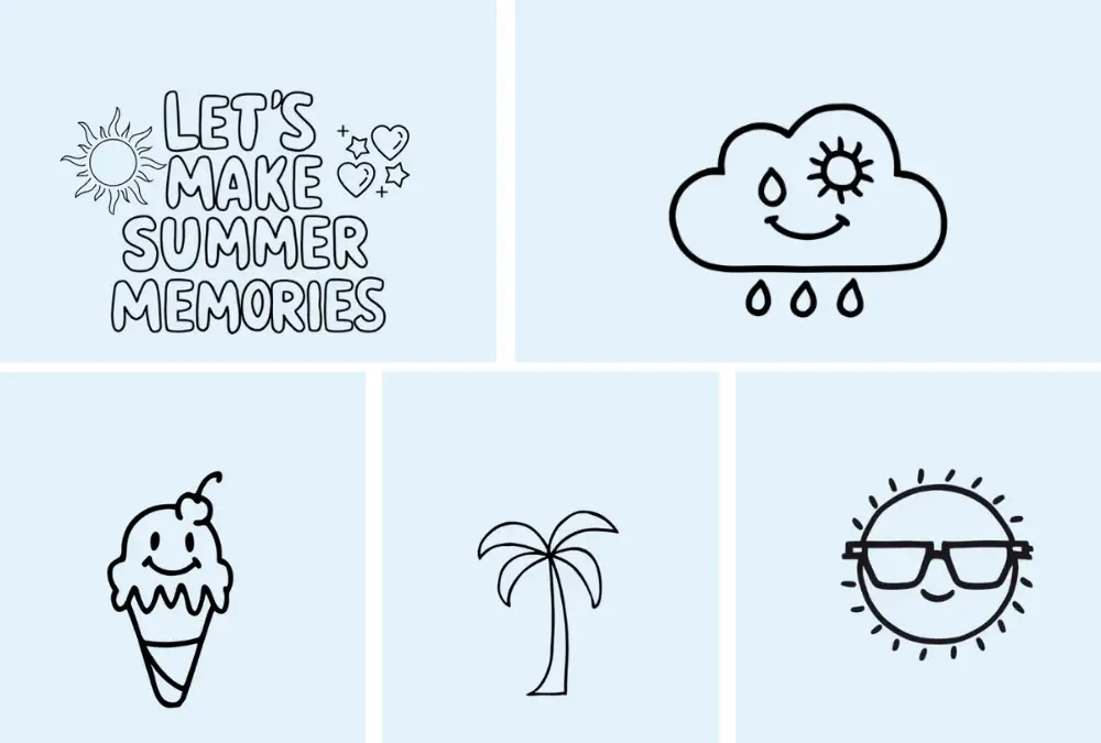 45 Summer Doodle Drawing Ideas