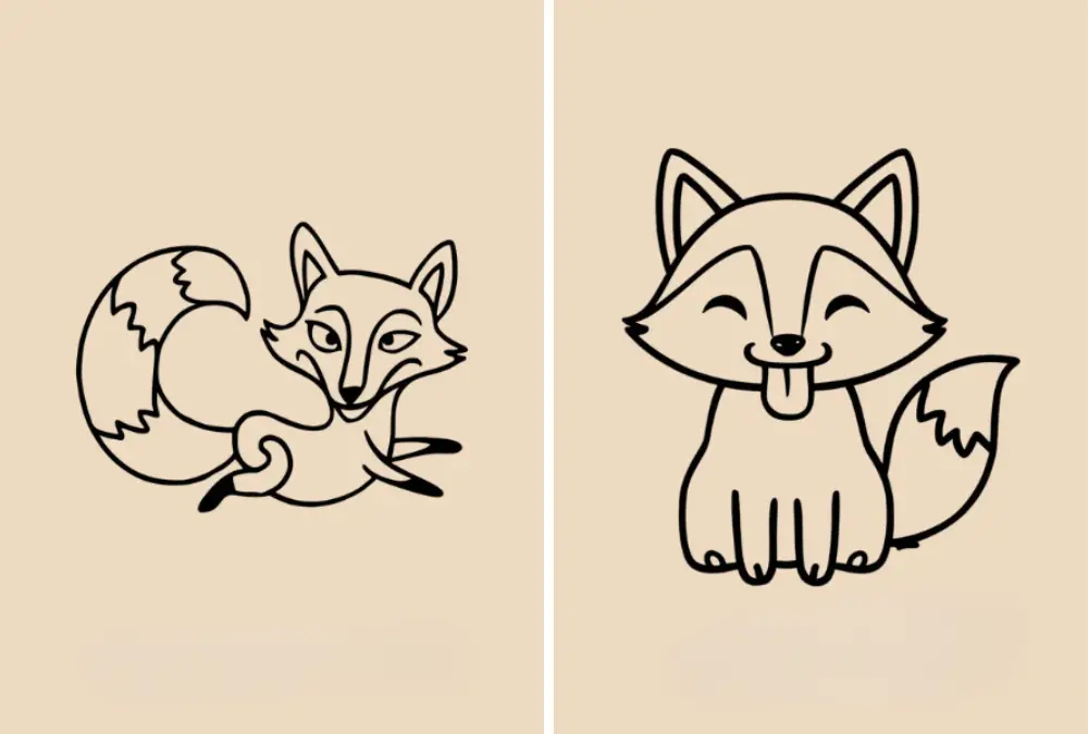 37 Easy Fox Doodles to Try