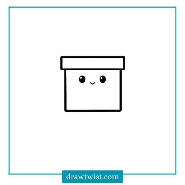 Step 3: Draw the Kawaii Face