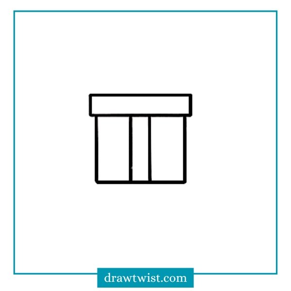 Step 2: Draw the Vertical Ribbon