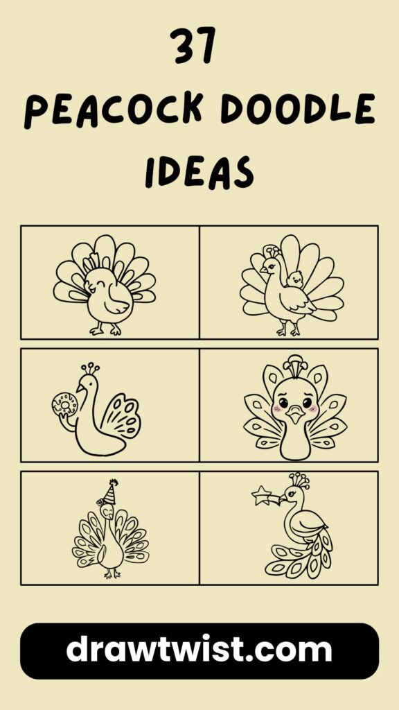 Peacock Doodle Ideas