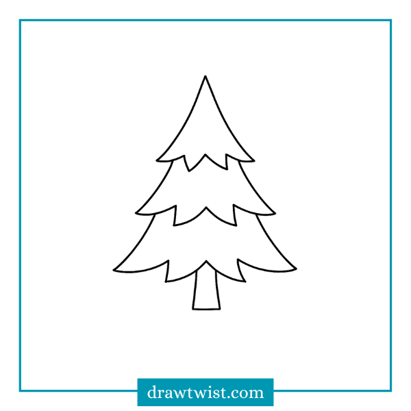 How to Draw a Simple Pine Tree