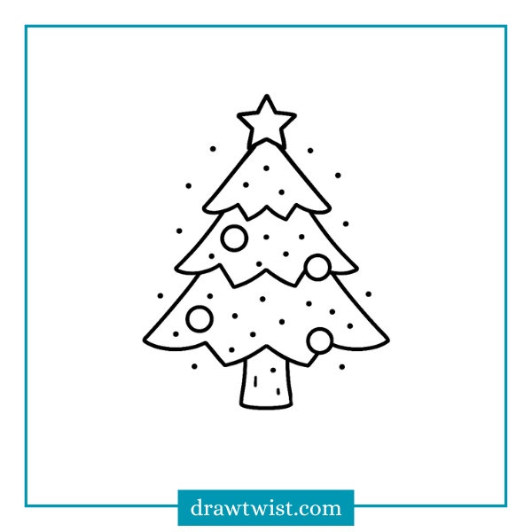 How to Draw a Simple Pine Tree