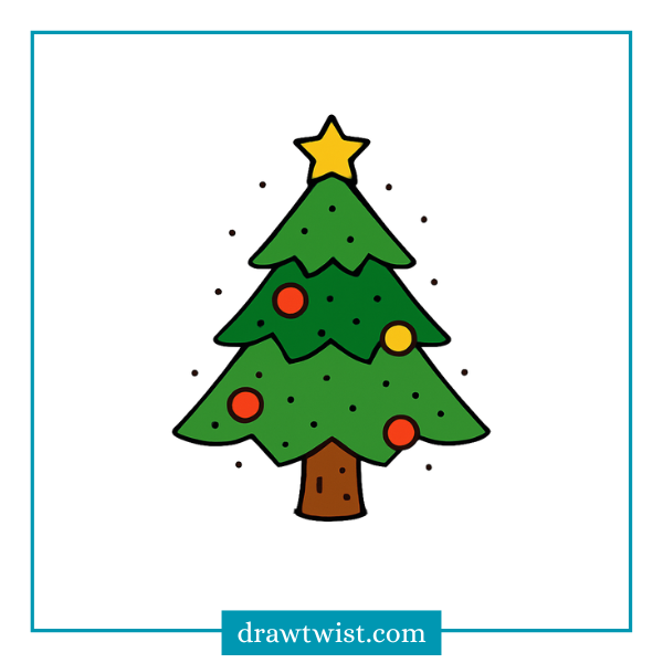 How to Draw a Simple Pine Tree