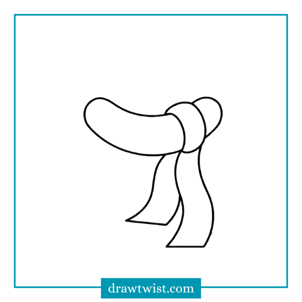 How to Draw Winter Scarf