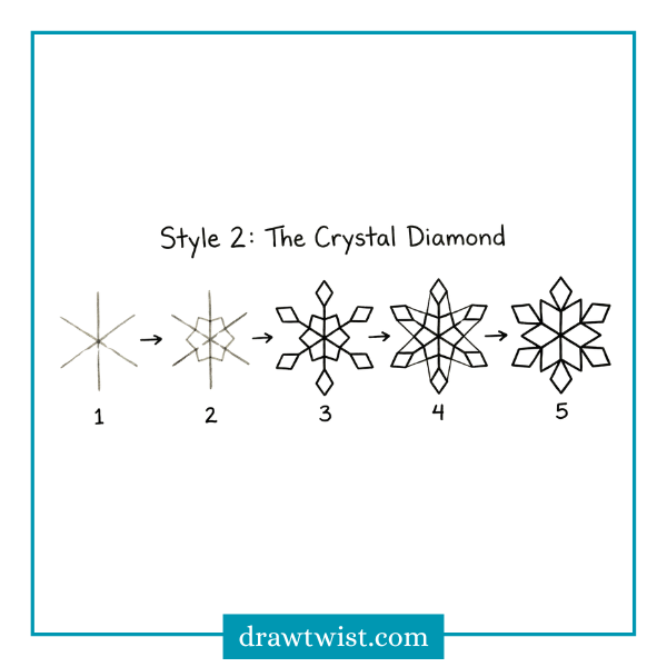 How to Draw Snowflake