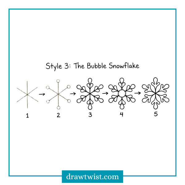 How to Draw Snowflake