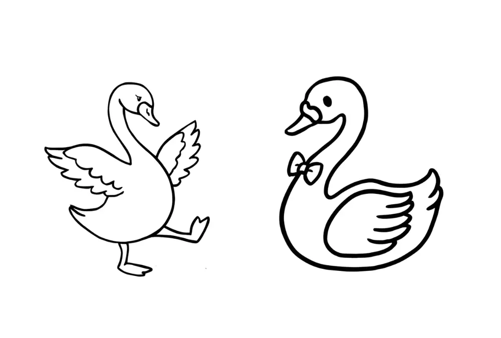 41 Adorable Swan Doodle Ideas