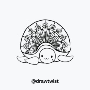 Turtle Shell Design Simple 35 Creative Turtle Doodle Drawing Ideas for Fun and Easy Sketching ...